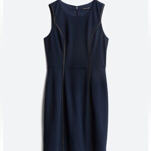 41 Hawthorn Reina Faux Leather Detail Knit Dress Size Large